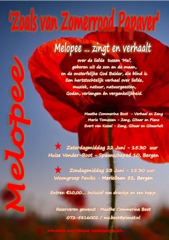 Zoals van Zomerrood Papaver - 